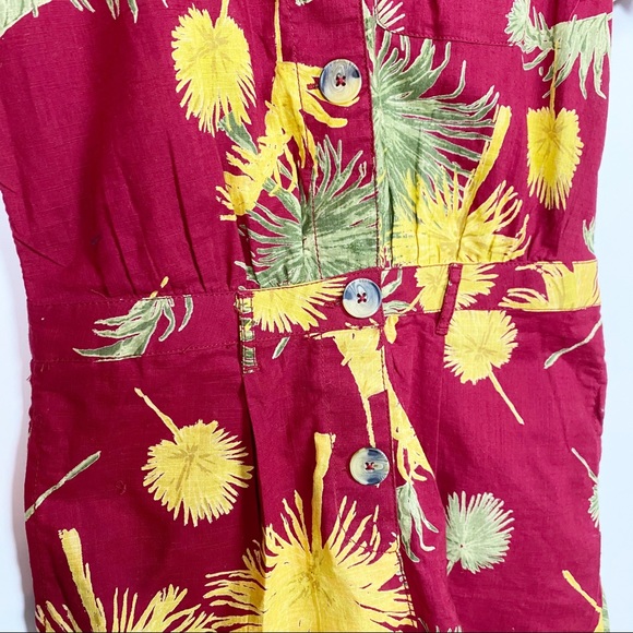 Free People NWT Hawaiian Print Romper XS/Small - Picture 6 of 9